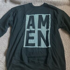Bella Canvas Black and White Graphic Sweatshirt “AMEN”